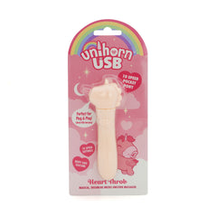 Unihorn - USB Bullet - Heart Throb - Coral USB Rechargeable Vibrating Bullet Coral BULLETS & EGGS