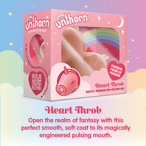 Heart Throb The Pulsing One (Soft Pink) – Mini Vibrator with 10 Speeds and Tongue Motion Patterns > Sex Toys For Ladies > Clitoral Vibrators and Stimulators