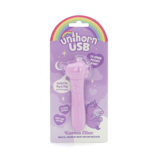 Unihorn - USB Bullet - Karma Lilac - Lilac USB Rechargeable Vibrating Bullet Purple BULLETS & EGGS