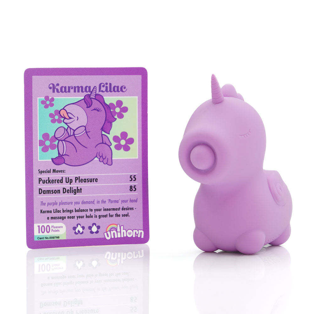 Karma Lilac Mini Unicorn Vibrator – Silicone Dual Motors 10 Vibration Speeds > Vibrators > Ladies > Clitoral Vibrators and Stimulators