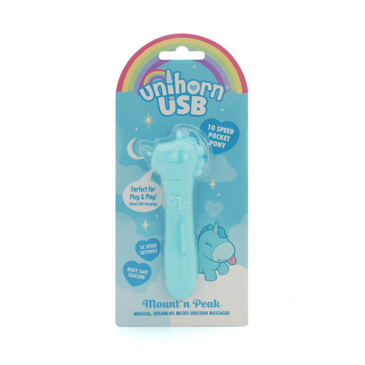 Unihorn - USB Bullet - Mount'n Peak - Teal USB Rechargeable Vibrating Bullet Teal BULLETS & EGGS