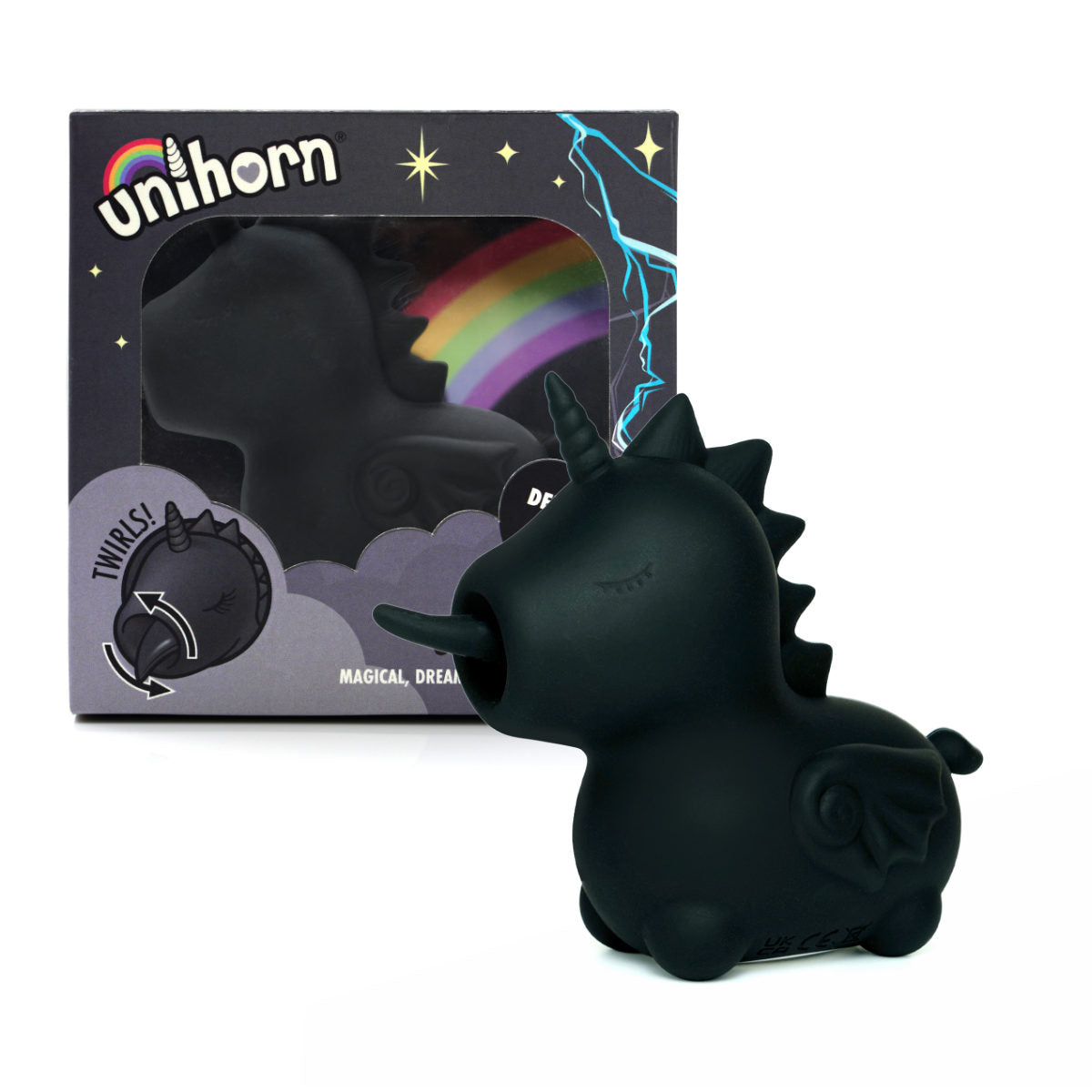 Wild Spirit The Lashing Tongue One Mini Unicorn Vibrator – Silicone, Dual-Motor, 10 Speeds > Vibrators > Ladies > Clitoral Vibrators and Stimulators