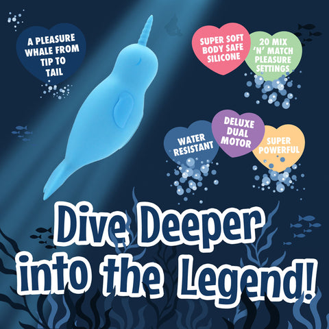 Unihorn of the Sea Neigh Mo Narwhal – Luxury Silicone Vibrator > Vibrators > Ladies > Clitoral Vibrators and Stimulators