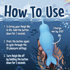 Unihorn of the Sea Neigh Mo Narwhal – Silicone Dual Motor Vibrator > Vibrators > Ladies > Clitoral Vibrators and Stimulators