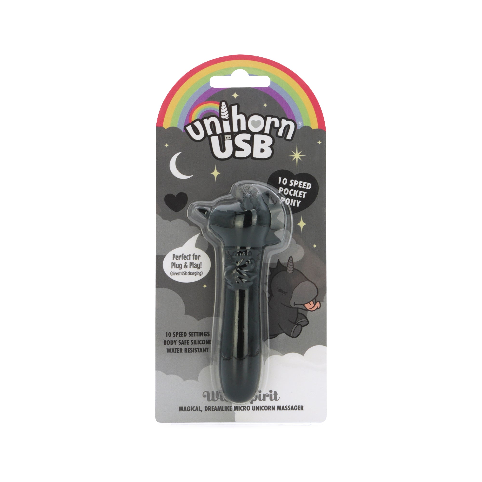 Unihorn Wild Spirit – Compact USB Rechargeable Silicone Vibrating Bullet with 10 Speeds > Vibrators > Ladies > Clitoral Vibrators and Stimulators
