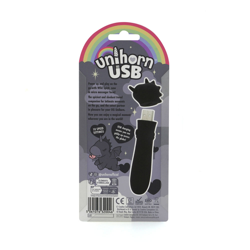 Unihorn Wild Spirit – Compact USB Rechargeable Silicone Vibrating Bullet with 10 Speeds > Vibrators > Ladies > Clitoral Vibrators and Stimulators