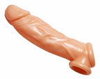 Size Matters Realistic Flesh Penis Enhancer and Ball Stretcher 8 Inch Beige Flesh Pink > Sex Toys For Men > Penis Sleeves