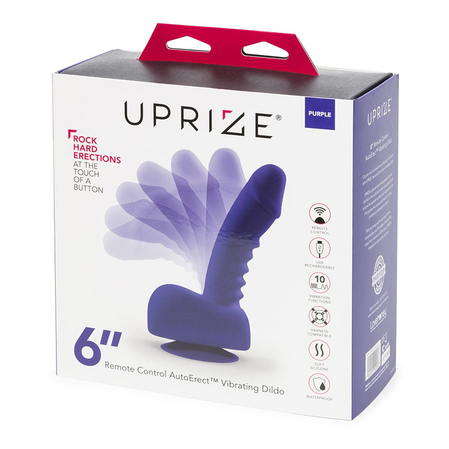 Uprize Remote Control Rising 6 Inch Vibrating Realistic Silicone Dildo Purple Default Title Dongs Realistic
