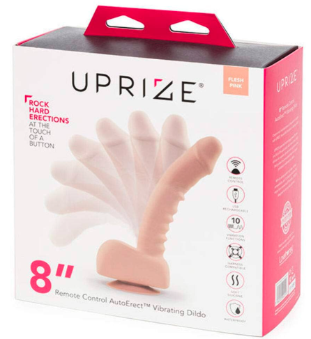 Uprise Remote Control 8 Inch Vibrating Realistic Dildo Pink Default Title DONGS Vibrating