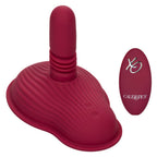 Dual Rider Remote Control Thrust and Grind Waterproof Silicone Massager in Burgundy > Vibrators > Vibrating Pads