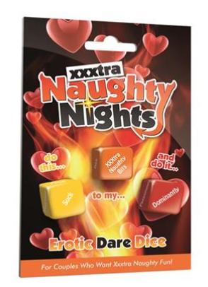 XXXtra Naughty Nights Dice - 3 Erotic Dare Dice Set Default Title Games