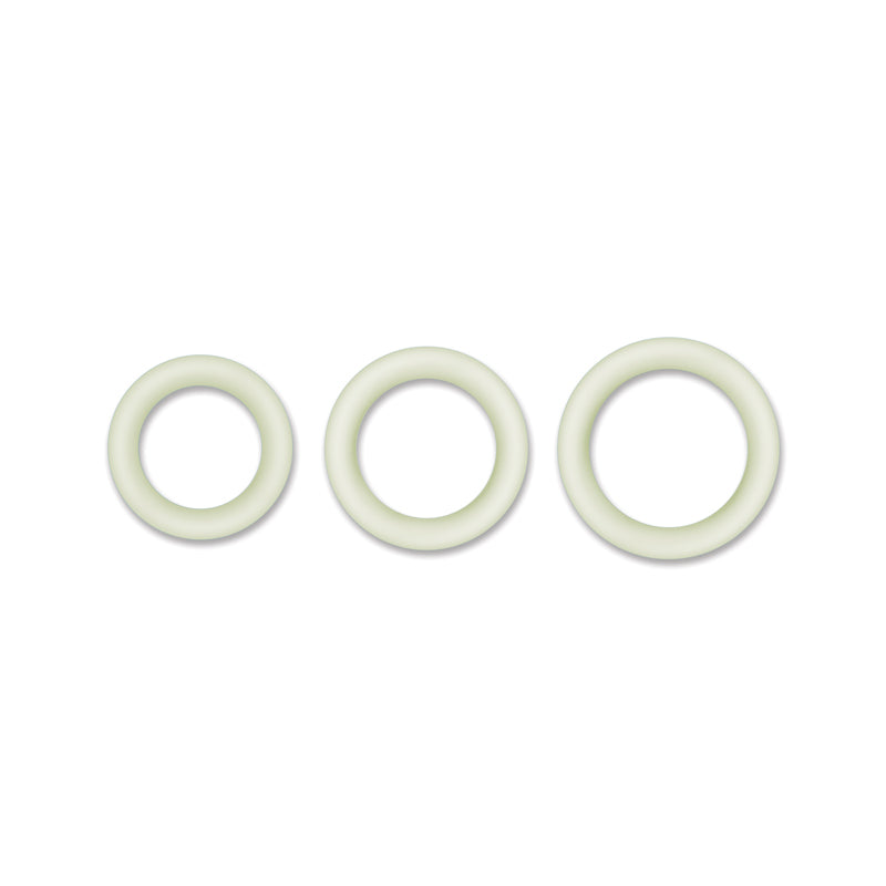 Firefly Halo Glow in Dark Clear Medium Silicone Cock Ring COCK RINGS