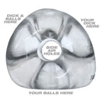 OXBALLS TRI-SPORT XL Thicker 3-Ring Cocksling Clear – Enhanced Support and Bulge Enhancement > Cock Ring > Sling