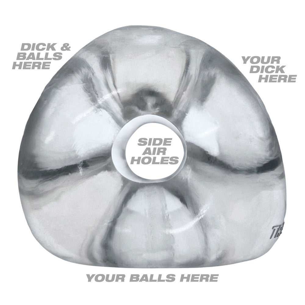 OXBALLS TRI-SPORT XL Thicker 3-Ring Cocksling Clear – Enhanced Support and Bulge Enhancement > Cock Ring > Sling