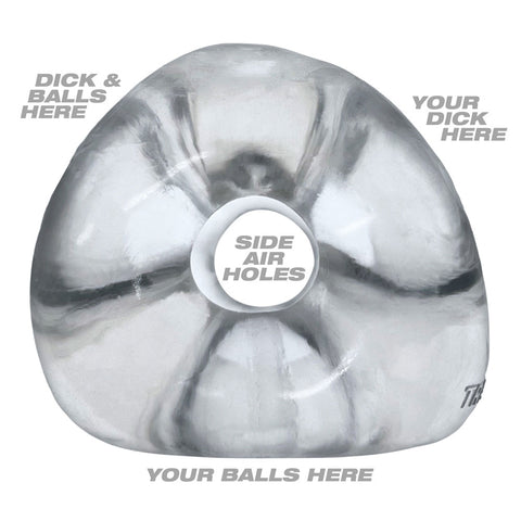 OXBALLS TRI-SPORT XL Thicker 3-Ring Cocksling Clear – Enhanced Support and Bulge Enhancement > Cock Ring > Sling