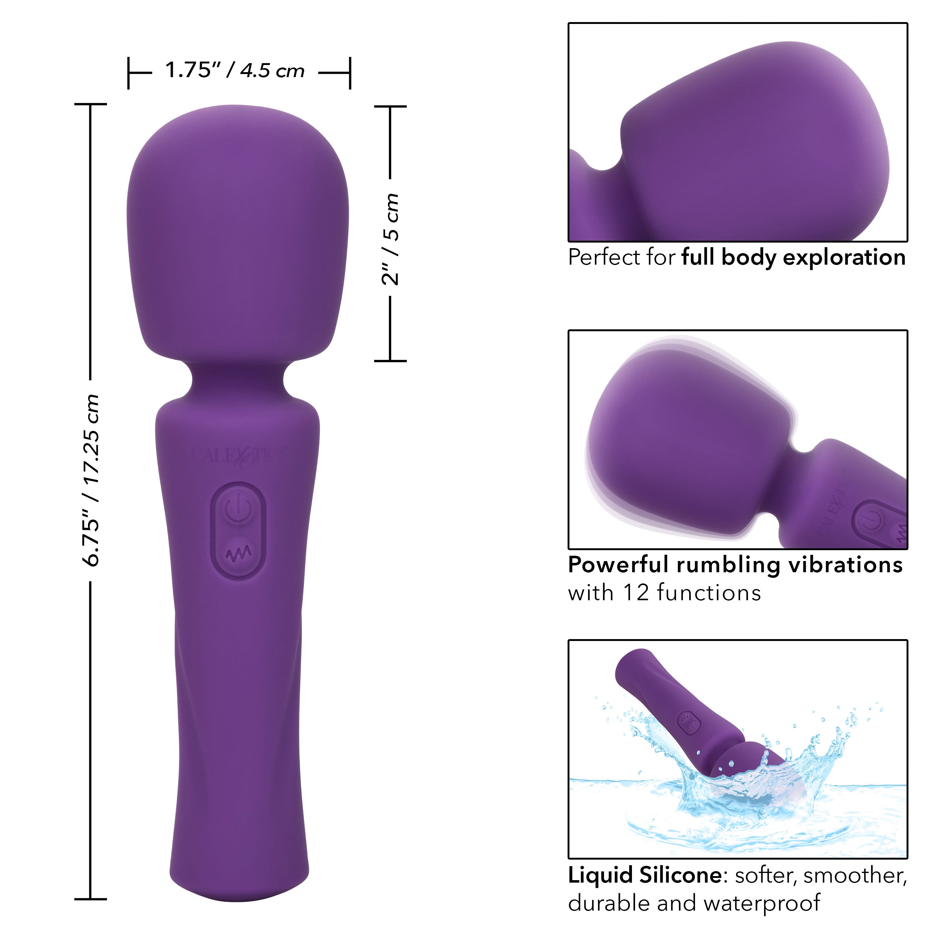 Stella Liquid Silicone Massager – Powerful Flexible Wand Vibrator > Sex Toys > Massage Wands