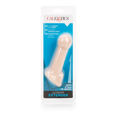 Ultimate Penis Extender Sleeve with Scrotum Support Strap Adds 2 Inches Length and Girth Flexible Flesh Color PureSkin Material SLEEVES