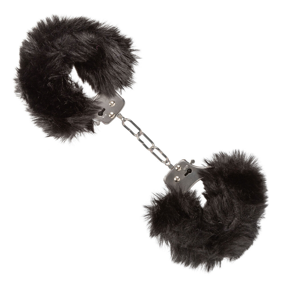 Ultra Fluffy Black Furry Bondage Cuffs For Couples Play > Bondage Gear > Handcuffs
