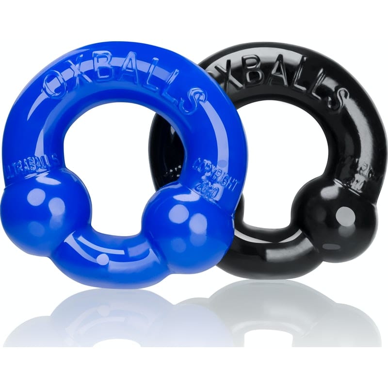 Ultraballs 2 Pack Cockring Black/Police Blue > Cock Ring > Sets