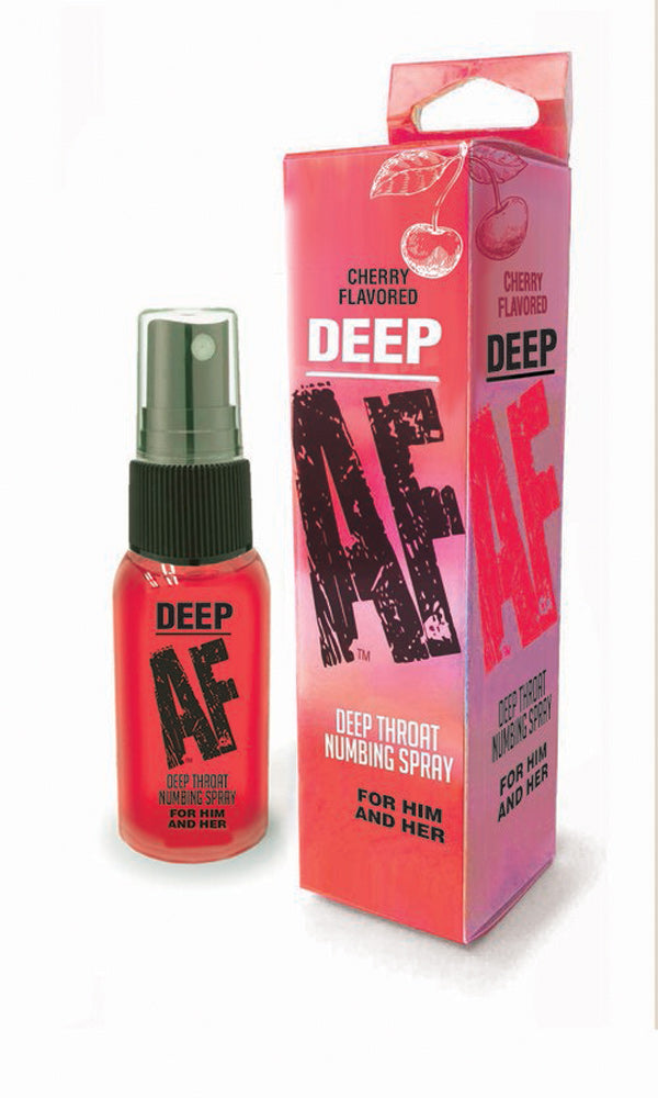 Deep AF Cherry Flavoured Deep Throat Spray – 29 ml Default Title > Lube > Oral Gels & Sprays
