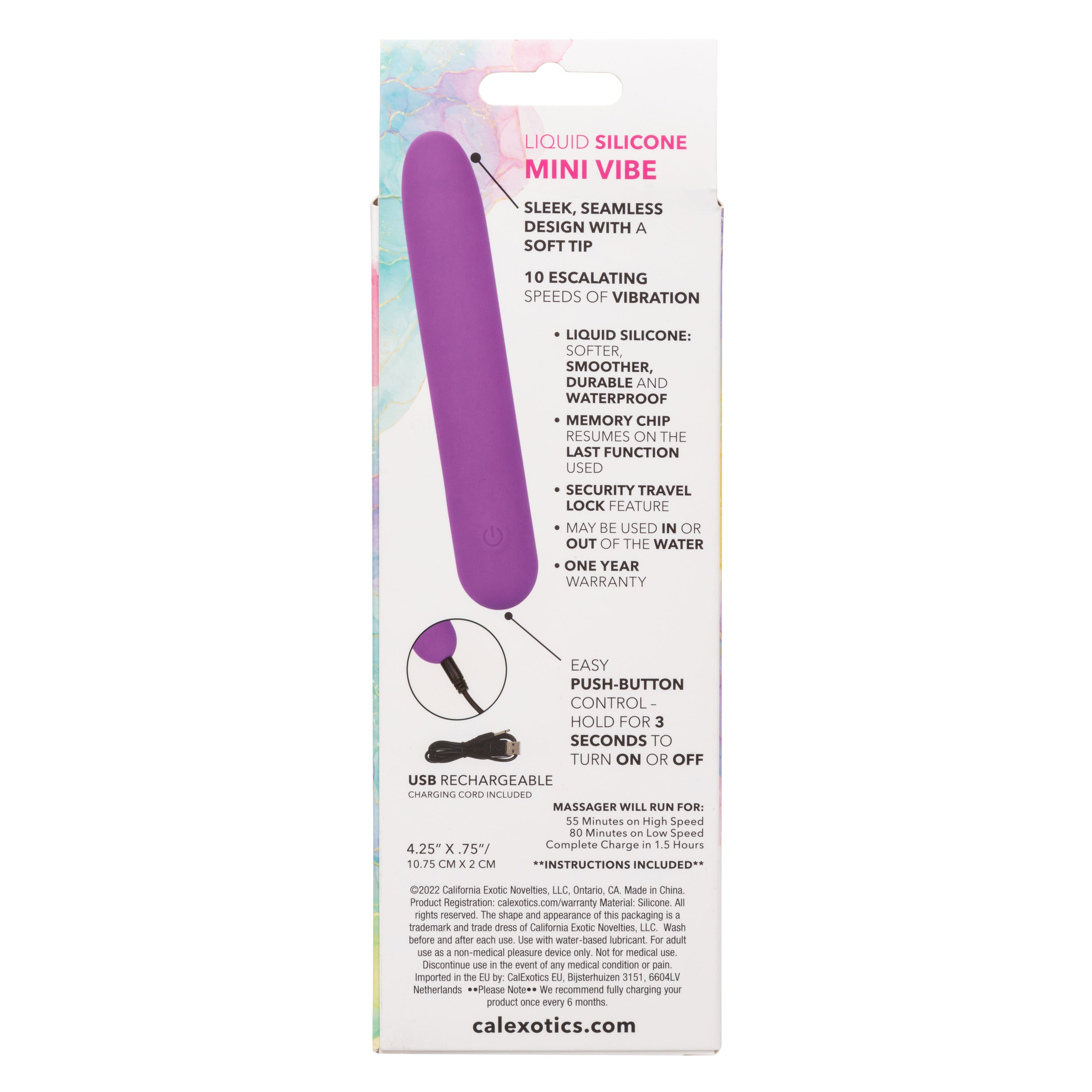 Bliss Liquid Silicone Mini Vibe Purple 10-Speed 4-Inch Vibrator > Vibrators > Mini Vibrators