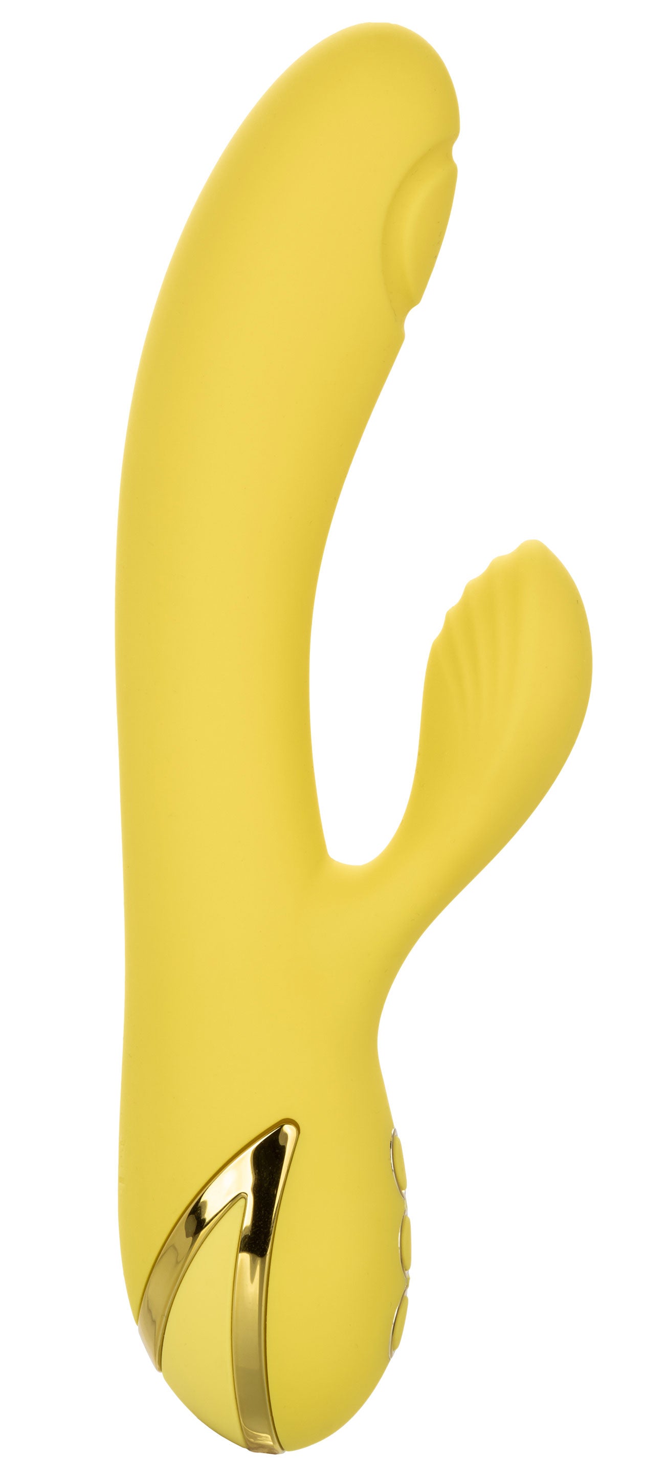 California Dreaming San Diego Seduction Yellow Silicone Dual-Action Massager with Triple Motors and 10 Functions Yellow > Vibrators > Ladies > Rabbit