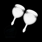 Feel Good Menstrual Cup Set Clear 2 Piece (20ml / 15ml) Medical Grade Silicone > Essentials > Menstrual Products