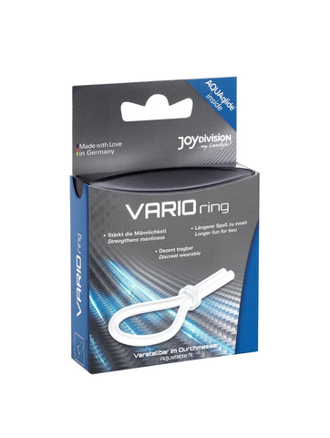 VARIOring Adjustable Silicone Erection Ring One Size Clear COCK RINGS
