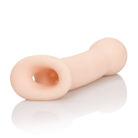 Ultimate Penis Extender Sleeve with Scrotum Support Strap Adds 2 Inches Length and Girth Flexible Flesh Color PureSkin Material SLEEVES