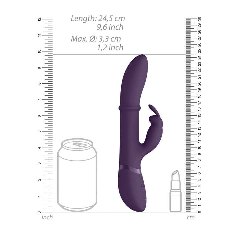 Vive Halo -  24.5 cm USB Rechargeable Rabbit Vibrator