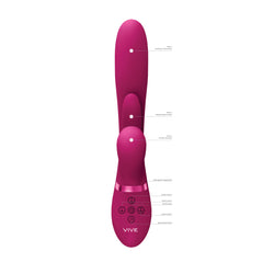 VIVE Ena - Rabbit Vibrator with Flapping Tongue - Pink