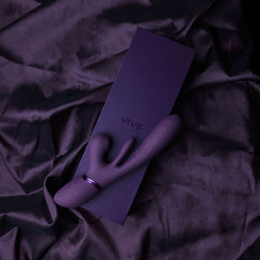 VIVE Ena - Rabbit Vibrator with Flapping Tongue - Deep Purple