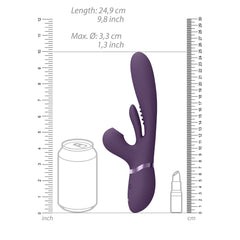 VIVE Ena - Rabbit Vibrator with Flapping Tongue - Deep Purple