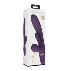 VIVE Ena - Rabbit Vibrator with Flapping Tongue - Deep Purple