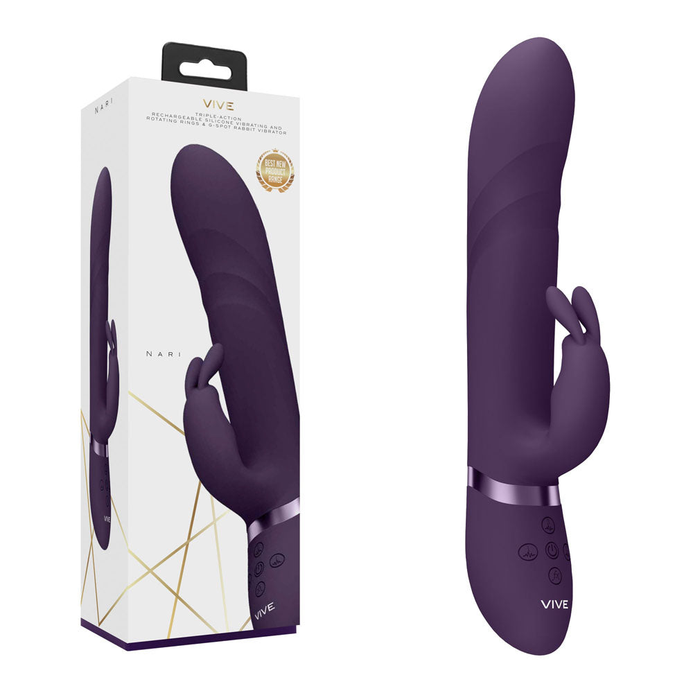 VIVE Nari - Rabbit Vibrator - Deep Purple