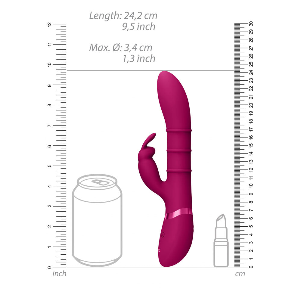 VIVE Sora G-Spot Rabbit Vibrator - Deep Pink