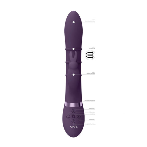 Vive Sora G-Spot Rabbit Vibrator Purple VIBRATORS-RABBIT