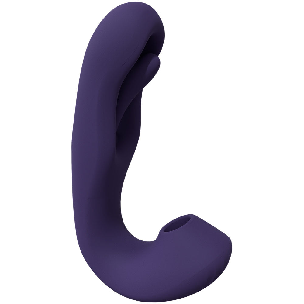 VIVE Yuna - Flapping Tongue and Suction Vibrator - Deep Purple