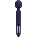 Vive Kiku Double Ended Vibrating Wand and Flapping Massager Purple > Sex Toys > Massage Wands