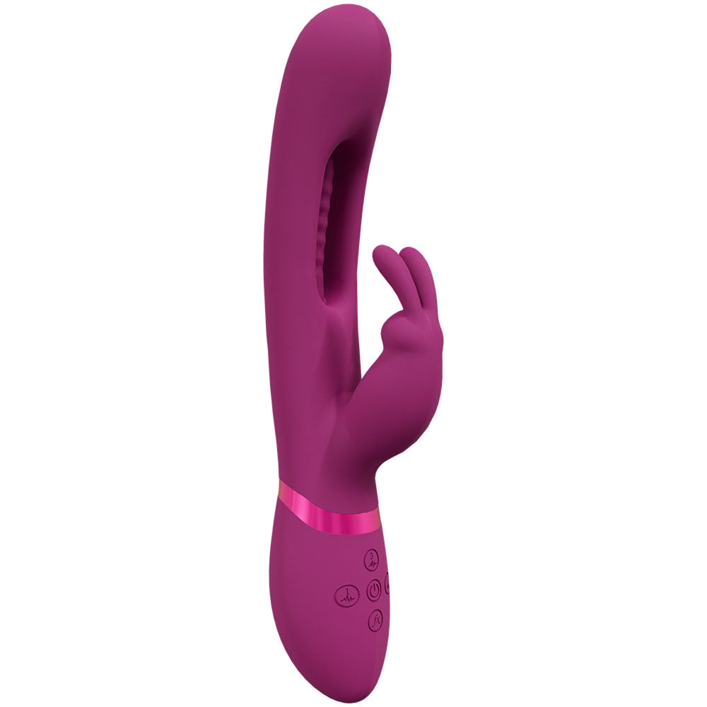 VIVE Mika 23.2cm USB Rechargeable Rabbit Vibrator with Flapping Shaft > Vibrators > Ladies > Rabbit