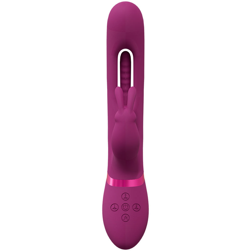 VIVE Mika 23.2cm USB Rechargeable Rabbit Vibrator with Flapping Shaft > Vibrators > Ladies > Rabbit