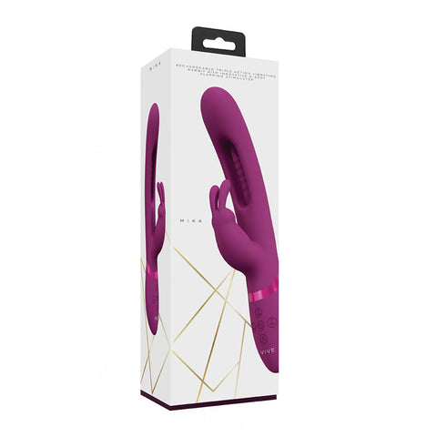 Vive Mika – USB Rechargeable Flapping Shaft Rabbit Vibrator VIBRATORS-RABBIT