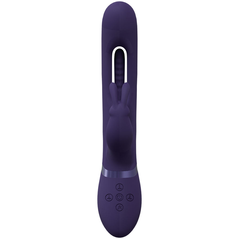 VIVE Mika - Flapping Tongue Rabbit Vibrator - Deep Purple