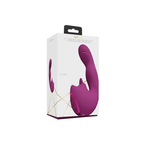 Vive Yumi Triple Motor G Spot Vibrator Deep Pink Vibrators