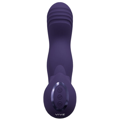 Vive Yumi Triple Motor G Spot Vibrator Deep Purple Vibrators