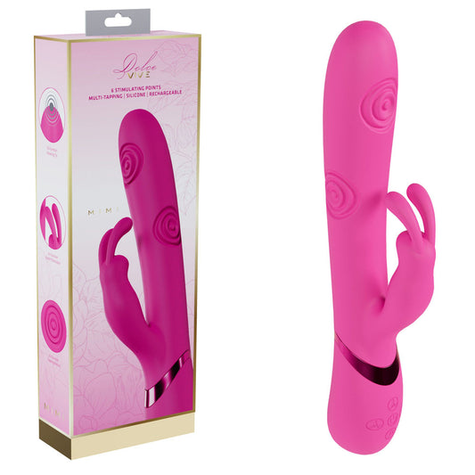 VIVE Mimi - 25 cm USB Rechargeable Vibrating Rabbit Vibrator Pink VIBRATORS