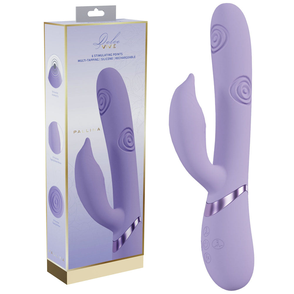 VIVE Pallina 25 cm USB Rechargeable Tapping Rabbit Vibrator