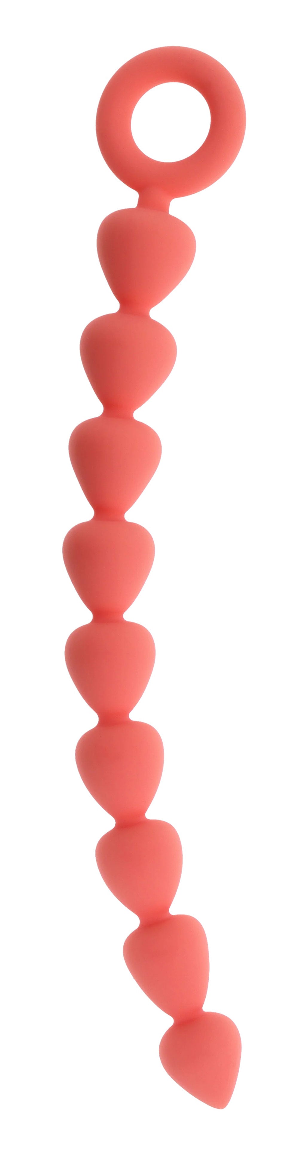 Peaches N Creame (Peach) – Silicone Ergonomic Anal Beads Secondary image