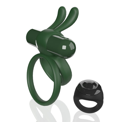 Screaming O Remote Controlled Ohare XL Vibrating Ring Green – Dual Ring Design with Remote Control Cock Rings Vibrating