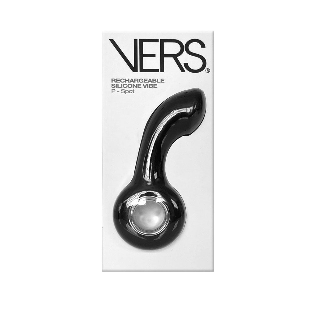 VERS Silicone P-Spot Vibe 13cm Length Black > Anal Range > Prostate Plugs